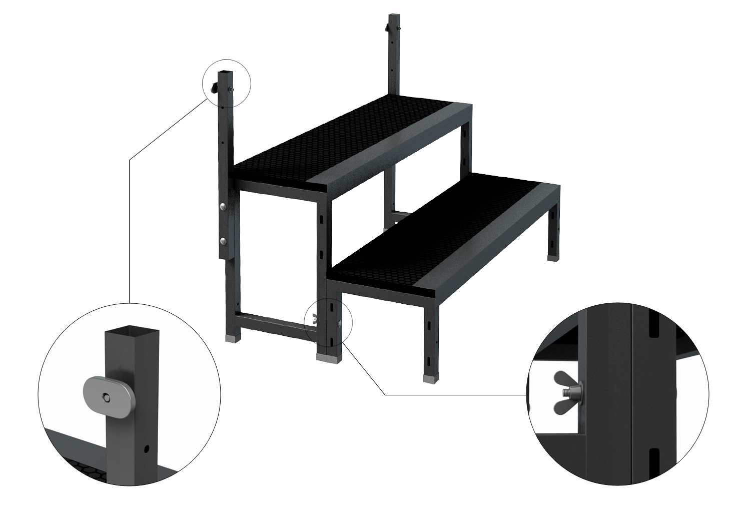 Treppe 40cm modular für GT Stage Deck