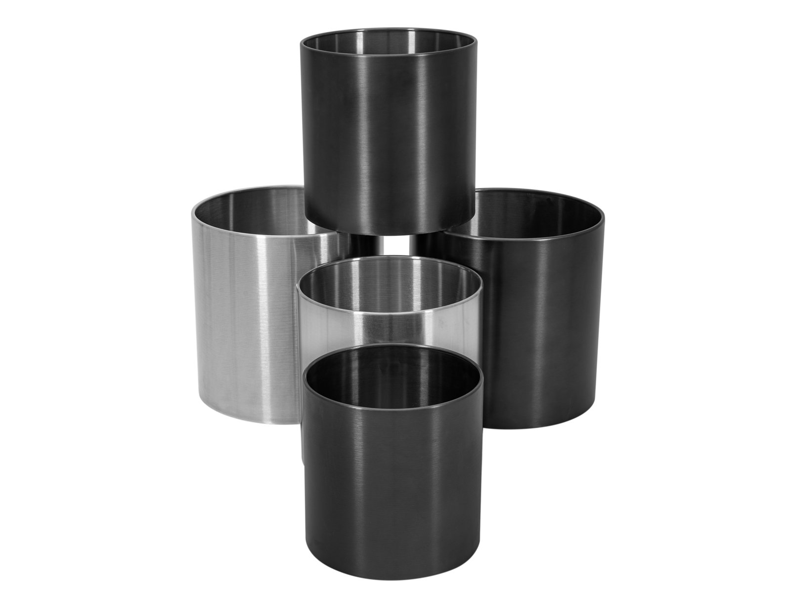 EUROPALMS STEELECHT-30 Nova, Edelstahlübertopf, anthrazit, Ø30cm EUROPALMS STEELECHT-30 Nova, Edelstahlübertopf, anthrazit, Ø30cm