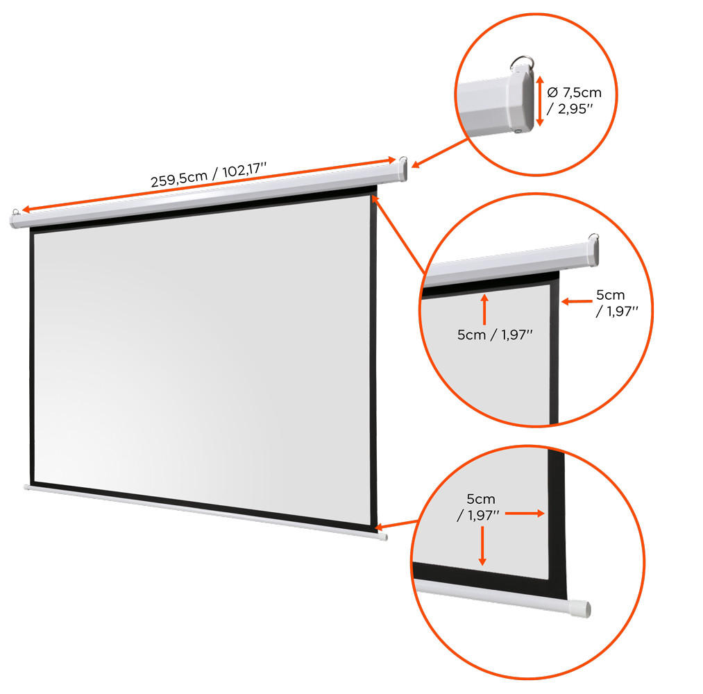celexon basic Motor-Leinwand 135" | 240x240 cm 1:1 | elektrische Full-HD 4K Beamer-Leinwand für Heimkino oder Büro-Präsentationen | geeigent zur Deckenmontage oder Wandmontage | inkl. Fernbedienung celexon basic Motor-Leinwand 135" | 240x240 cm 1:1 | elektrische Full-HD 4K Beamer-Leinwand für Heimkino oder Büro-Präsentationen | geeigent zur Deckenmontage oder Wandmontage | inkl. Fernbedienung