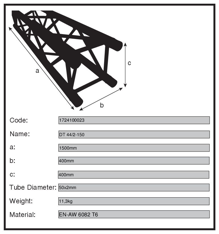 DURATRUSS DT 44/2-150