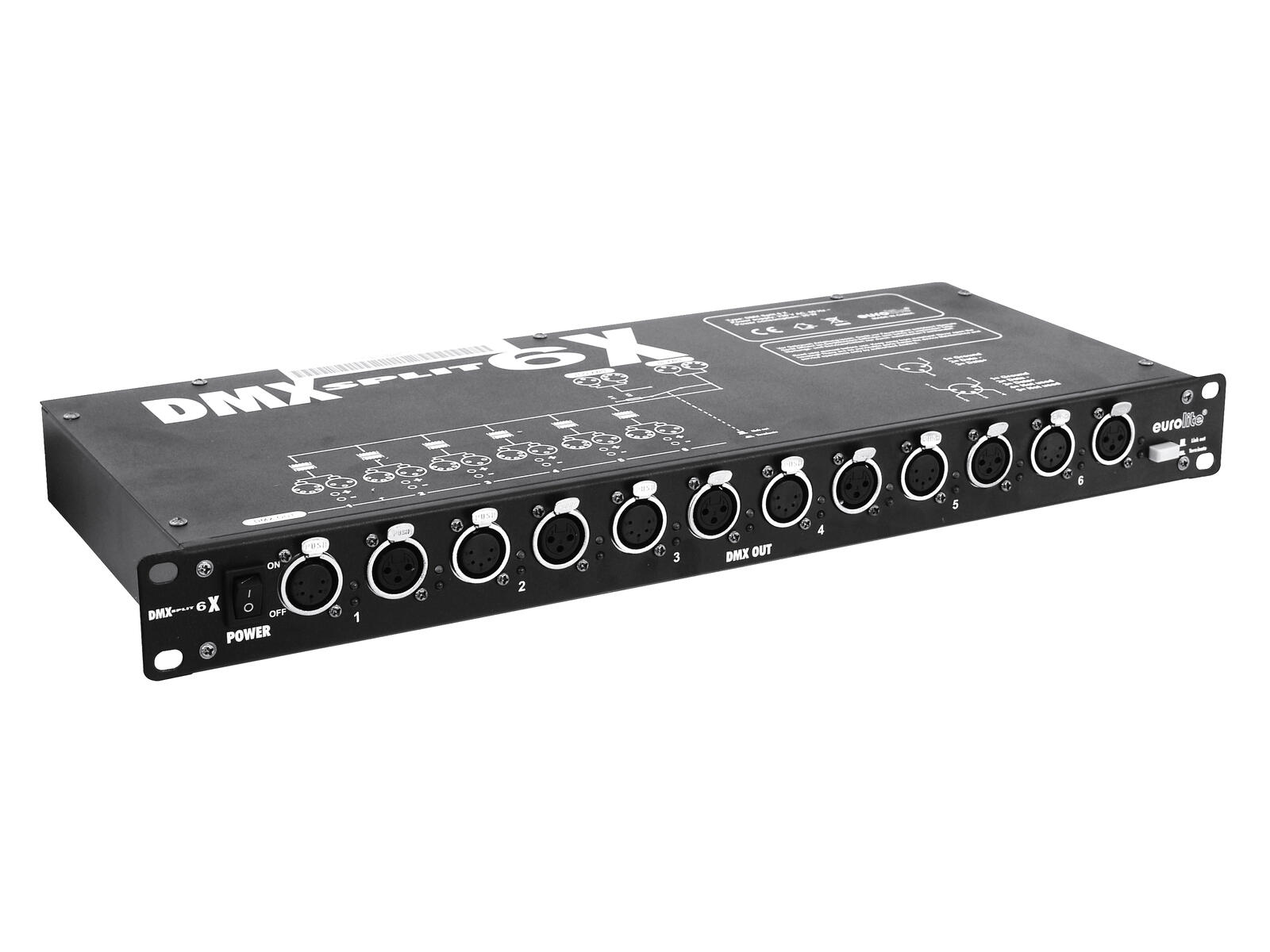 EUROLITE Split 6X DMX Splitter EUROLITE Split 6X DMX Splitter