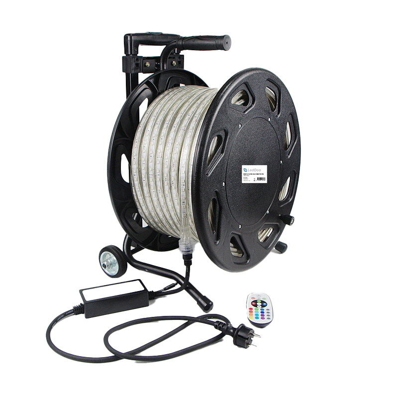 LED Strip Rolle 50m RGB 230V IP65 mit Controller LED Strip Rolle 50m RGB 230V IP65 mit Controller