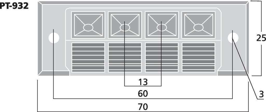 MONACOR PT-932 LS-Klemmterminal, 4-polig