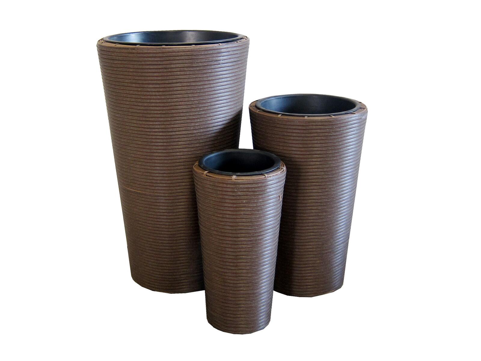 EUROPALMS Dekotopf-Set Zoll INDIA Zoll 74/54/44cm EUROPALMS Dekotopf-Set Zoll INDIA Zoll 74/54/44cm