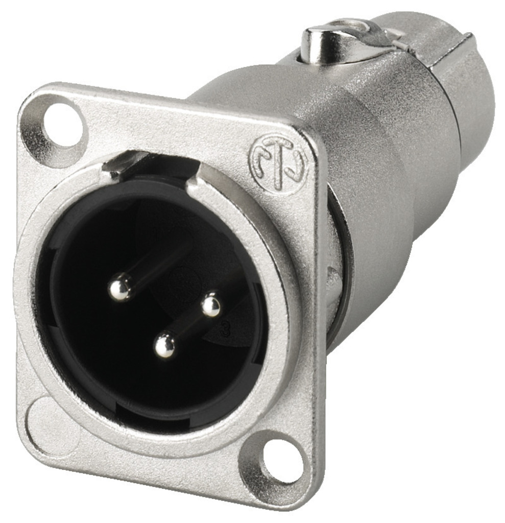 MONACOR NA-3MDF NEUTRIK-XLR-Einbauadapter, 3-polig