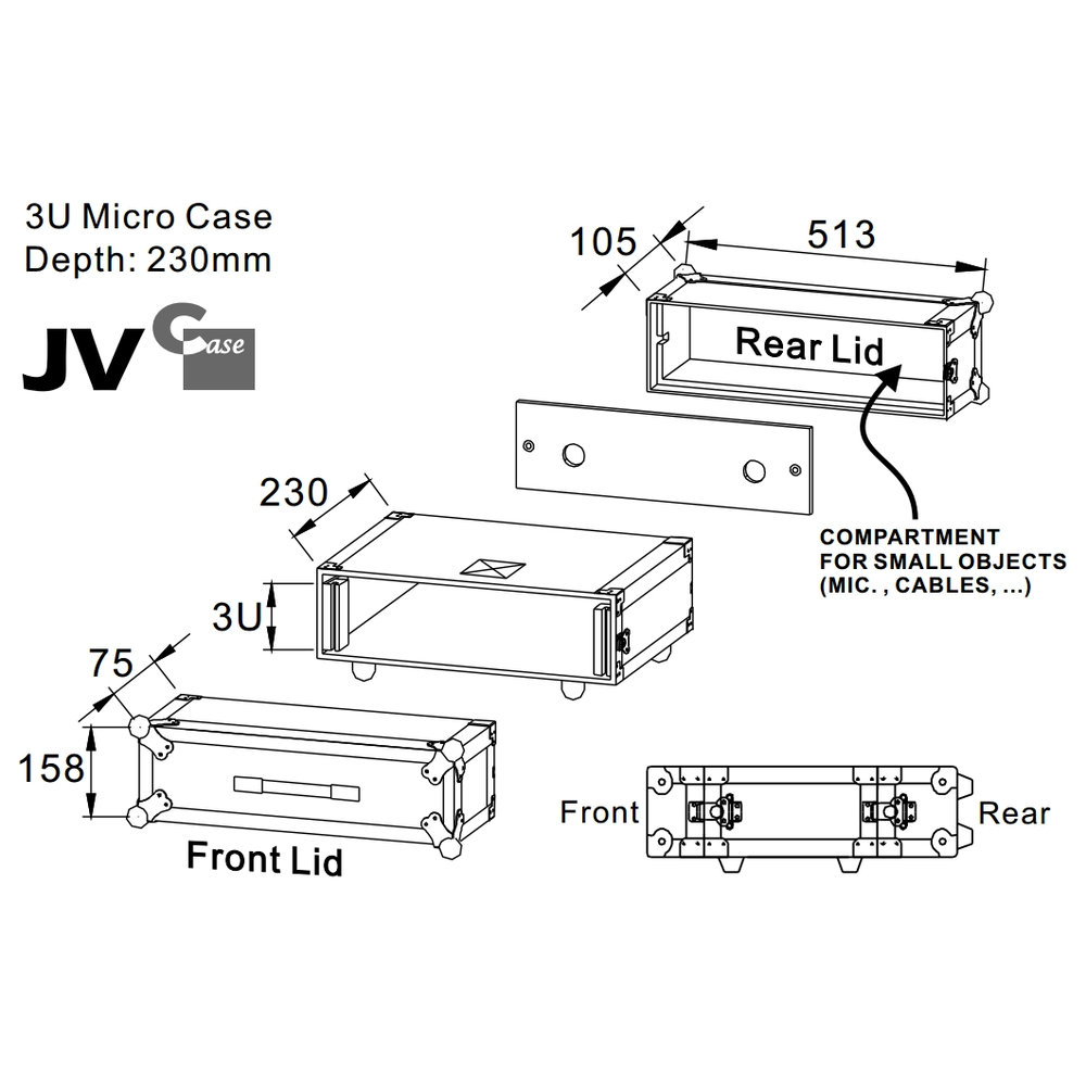 JV Case Micro Case Flightcase
