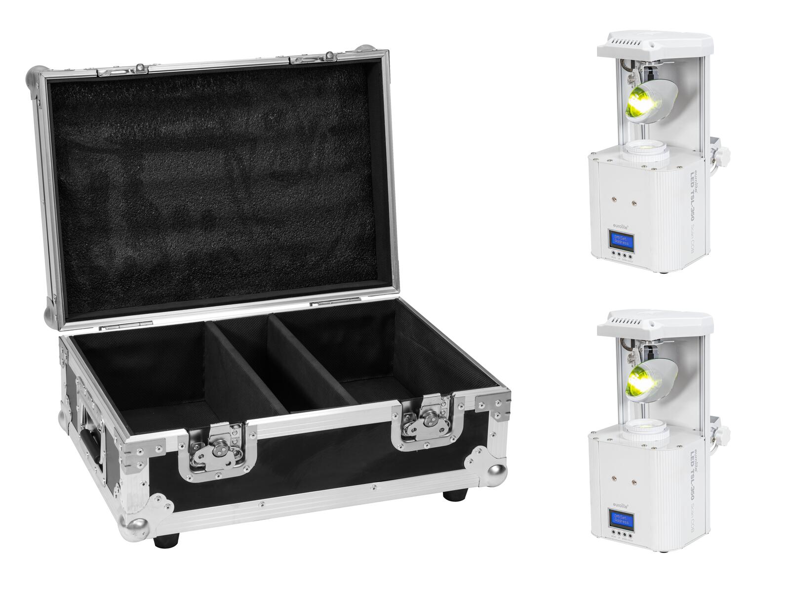 EUROLITE Set 2x LED TSL-350 Scan COB weiß + Case EUROLITE Set 2x LED TSL-350 Scan COB weiß + Case