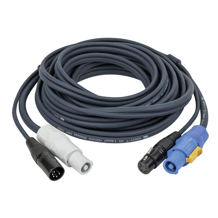 DAP FP18 Hybrid Cable - powerCON & 5-pin XLR - DMX / Power DMX & Strom - 150 cm