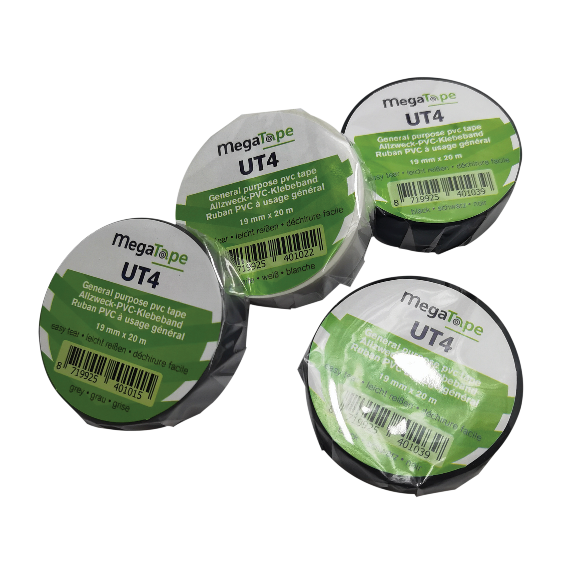 MEGATAPE UT4 Grau - 19 mm/20 m MEGATAPE UT4 Grau - 19 mm/20 m