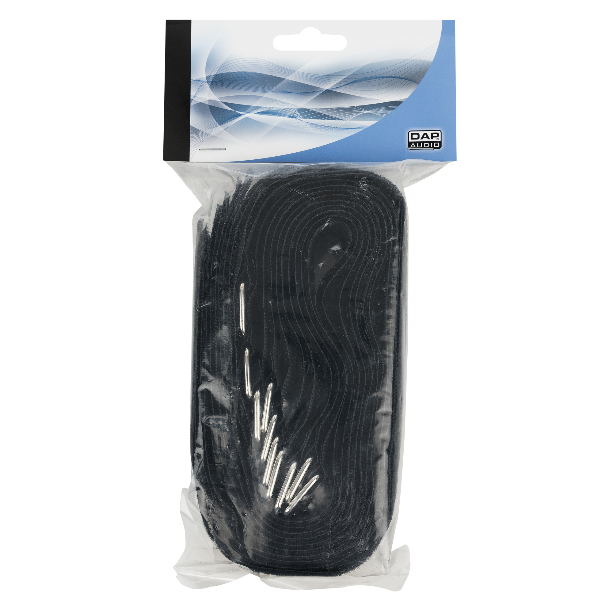 SHOWGEAR Hook and Loop Fastener 500 x 50 mm - Schwarz - 10er Set