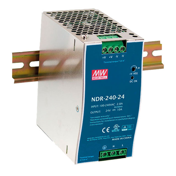 Meanwell DIN Rail Power Supply 240 W/24 V DC Mean Well NDR-240-25