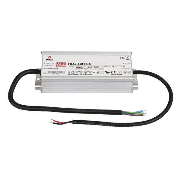 MEANWELL LED Power Supply 40 W/24 V DC MEAN WELL HLG-40H-24 MEANWELL LED Power Supply 40 W/24 V DC MEAN WELL HLG-40H-24