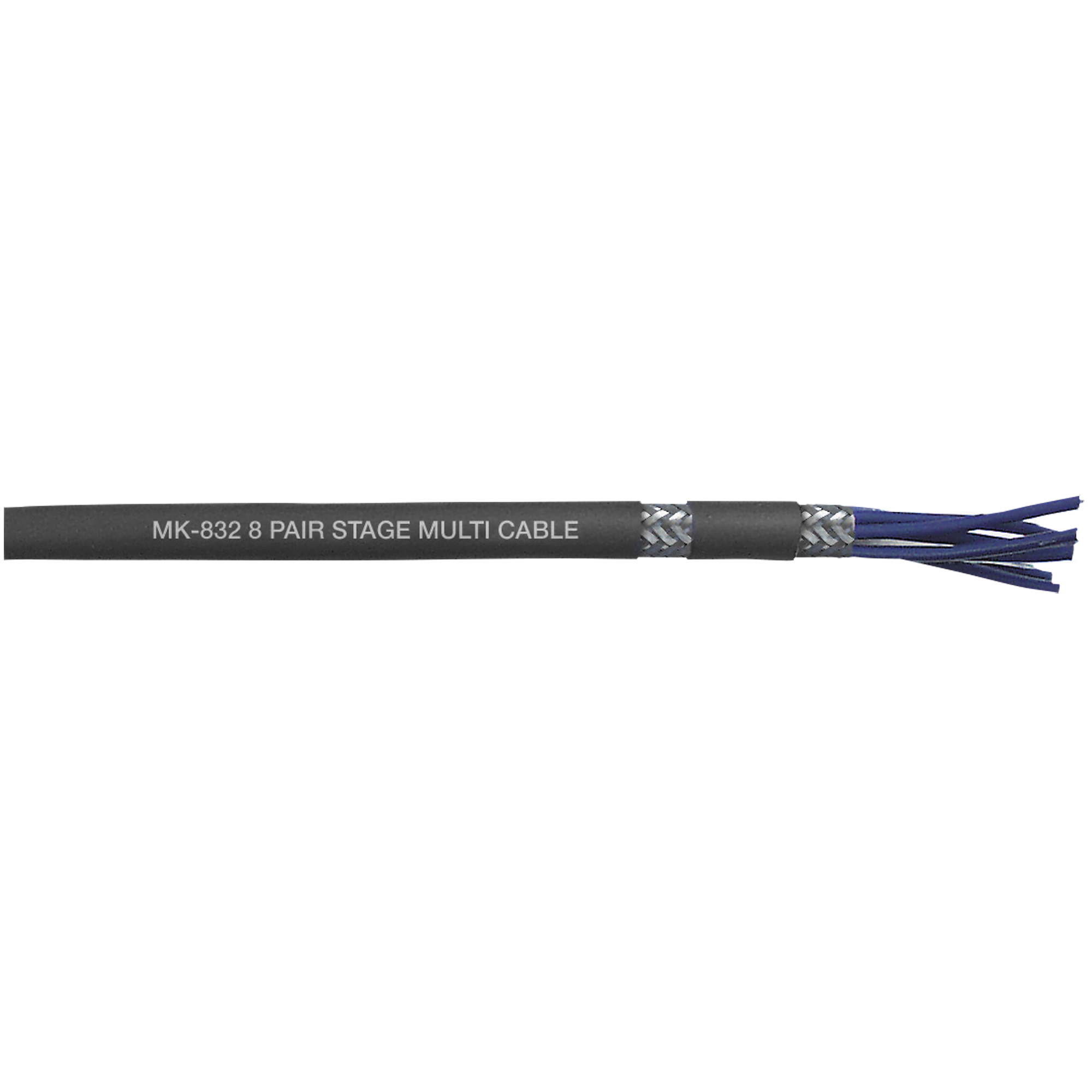 DAP MK-832 Studio Multicore 8-paariges Kabel - doppelt geschirmt - schwarze Ummantelung