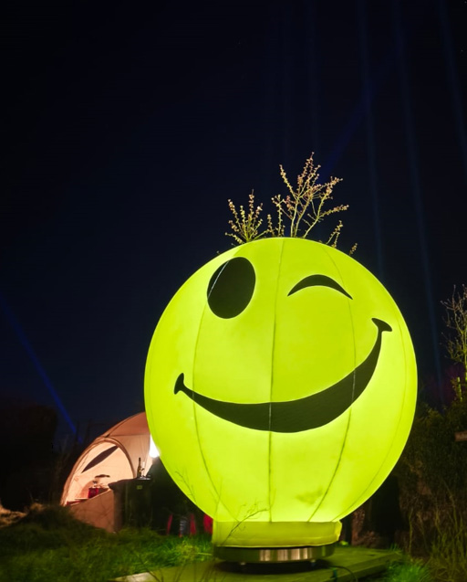 Air Smiley II zwinkern 2.2m for Fanbase 85cm