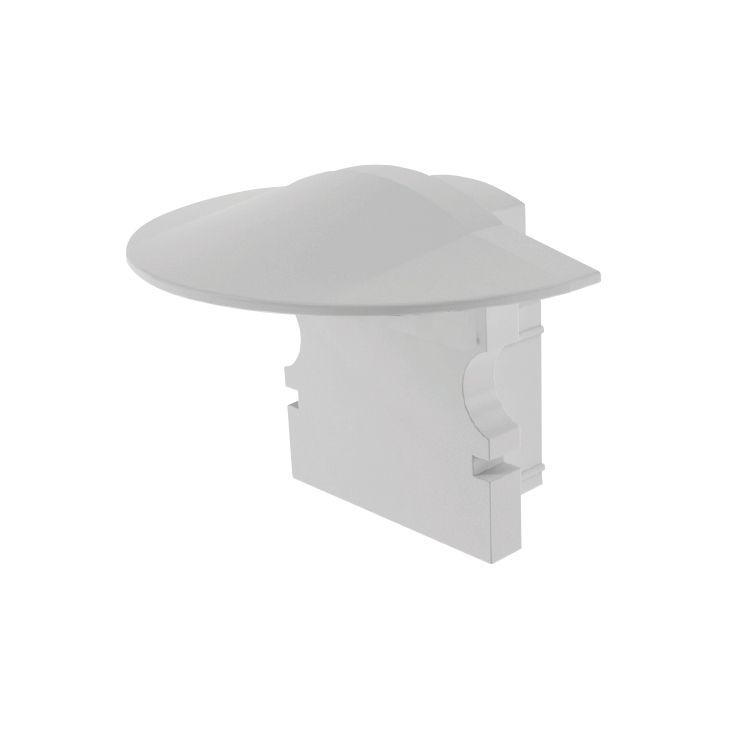 Endkappe F-ET-02-08 Set 2 Stk, Grau