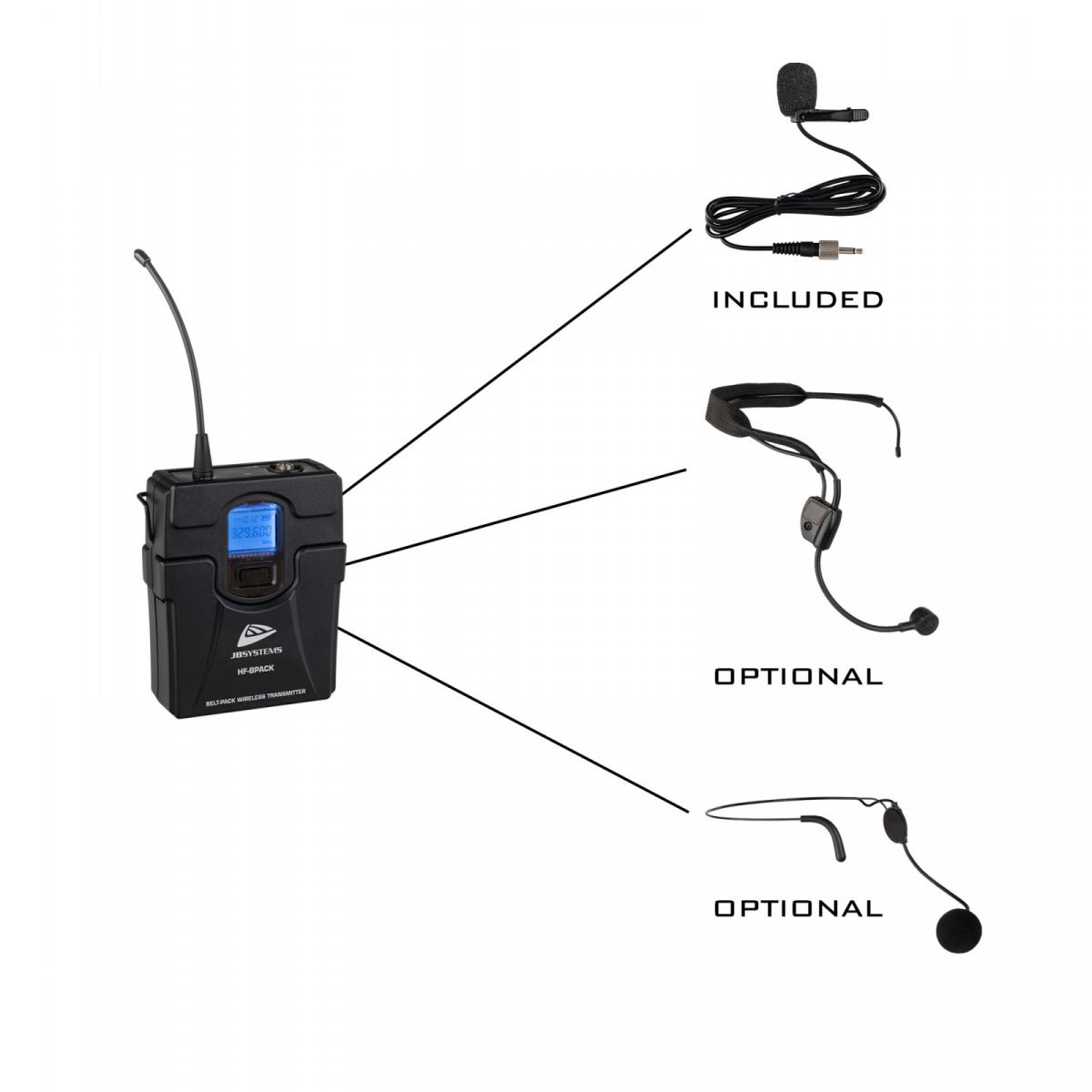 JB Systems HF-BPACK Taschensender inkl. Lavalier-Mikrofon