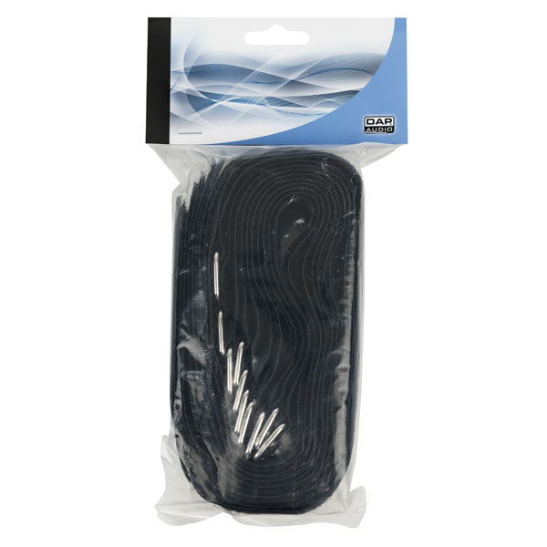 SHOWGEAR Hook and Loop Fastener 500 x 50 mm - Schwarz - 10er Set