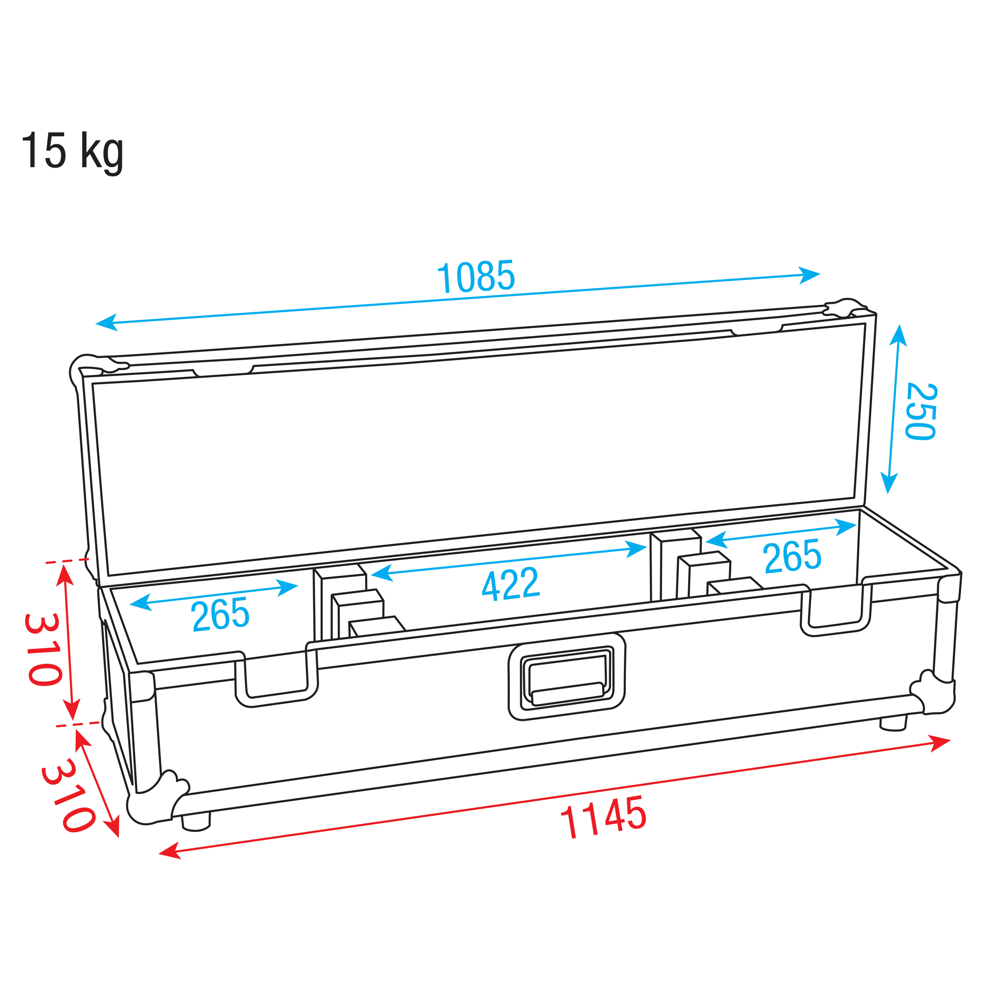 Showgear Case for LED Bar Case für LED Bar