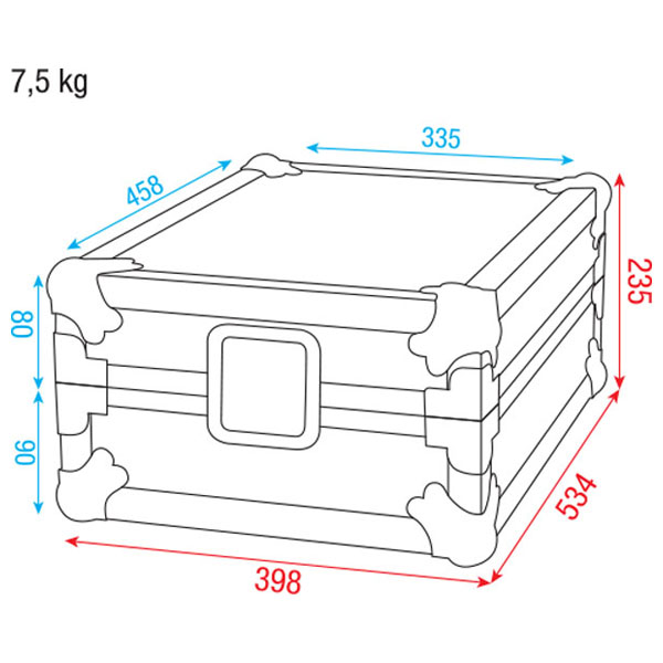 SHOWGEAR Case for Pioneer DJM-mixer Modelle: 600/700/800 SHOWGEAR Case for Pioneer DJM-mixer Modelle: 600/700/800