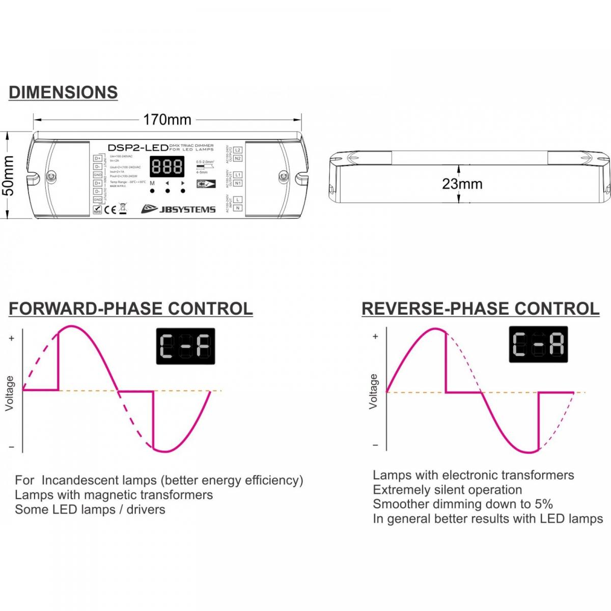 JB Systems DSP2-LED Dimmer