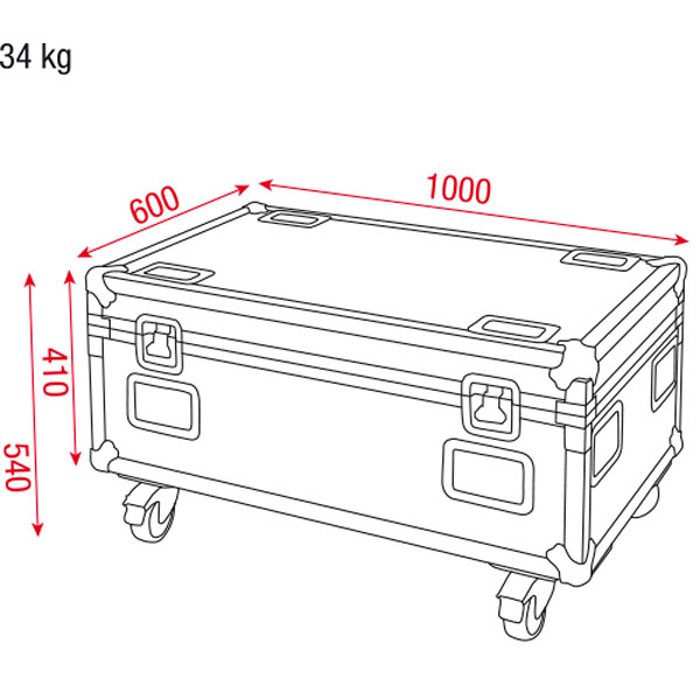 SHOWTEC Case for 4x Helix S5000 Premium Line