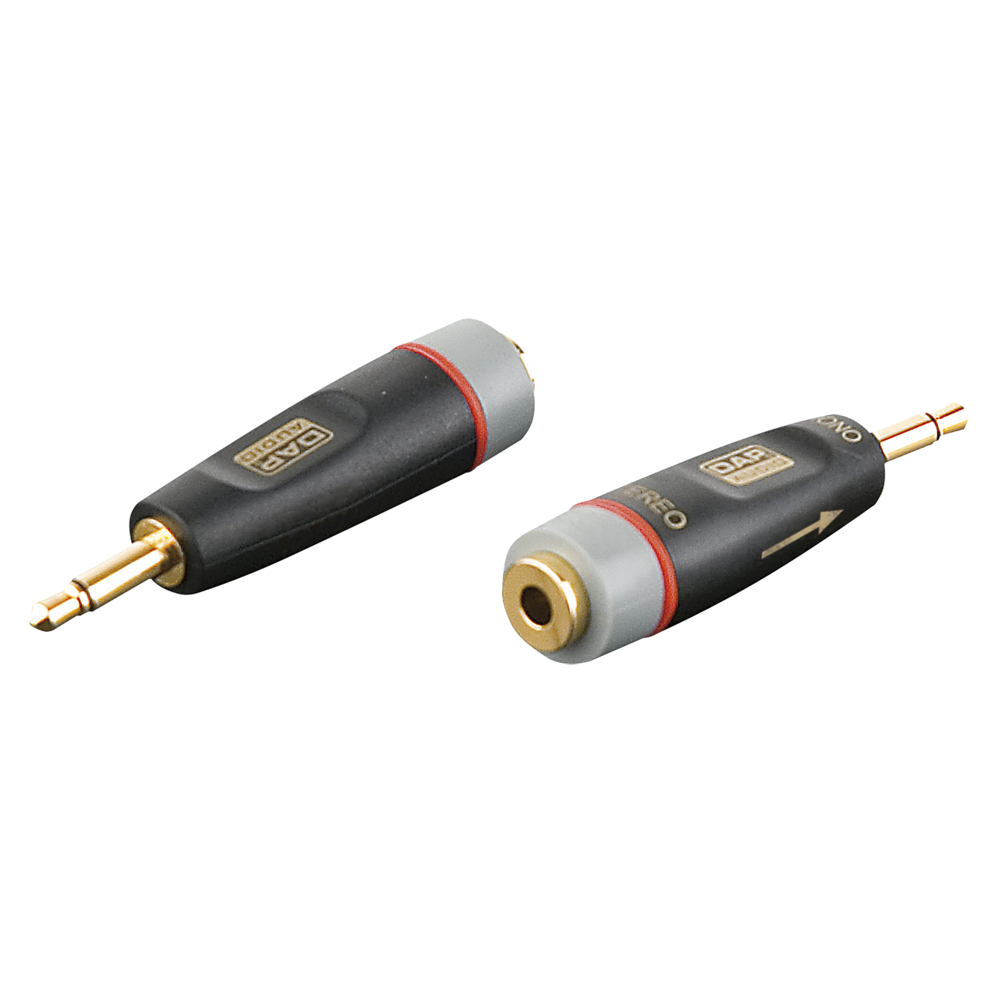 DAP XGA43 - mini-jack/M mono to mini-jack/F - incl. 2 x 10 kOhm resistors Inkl. 2 x 10 kOhm Widerstände