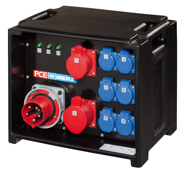 MERZ M-SVE4 125/012-6                         Steckdosenverteiler Kunststoff 87 kVA