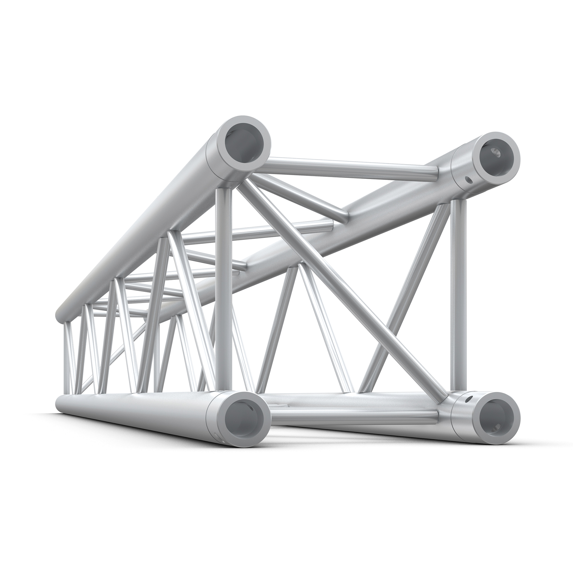 MILOS Pro-30 Square G Truss - Straight - Heavy Duty G (Global & Euro Ø 29,0 mm compatible), Silver, 500mm QTVU500 - 500 mm - heavy duty - silver - G