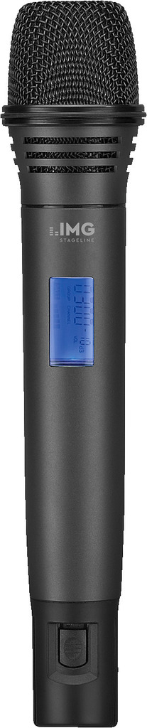 IMG STAGELINE TXS-606HT/2 Handmikrofon mit integriertem Multi-Frequenz-Sender, 672,000-691,975 MHz