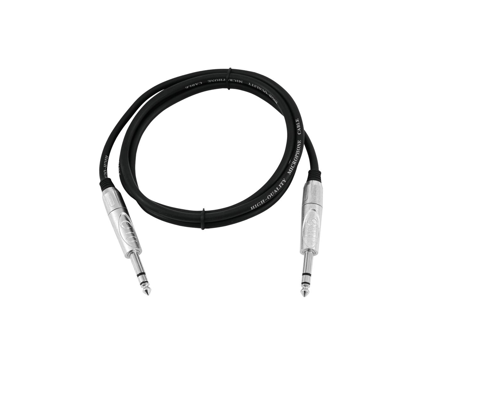 OMNITRONIC Klinkenkabel 6,3 stereo 1m sw ROAD OMNITRONIC Klinkenkabel 6,3 stereo 1m sw ROAD