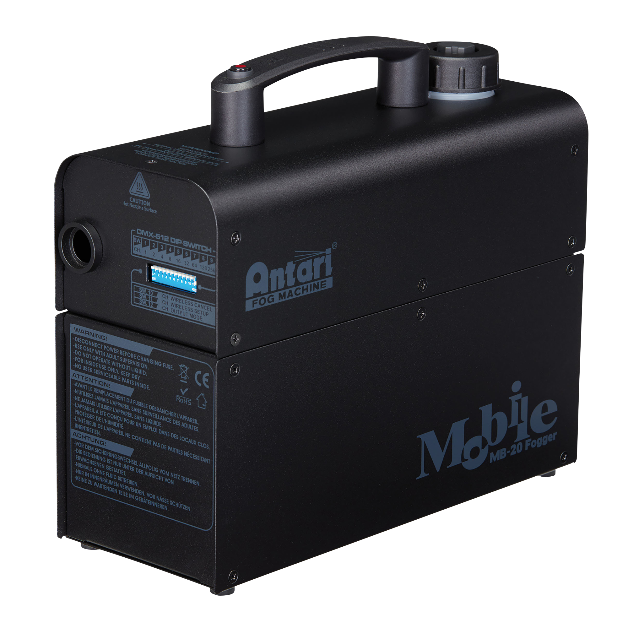 ANTARI MB-20X Mobile Fog Machine Batteriebetriebener 600 W Nebelgenerator ANTARI MB-20X Mobile Fog Machine Batteriebetriebener 600 W Nebelgenerator