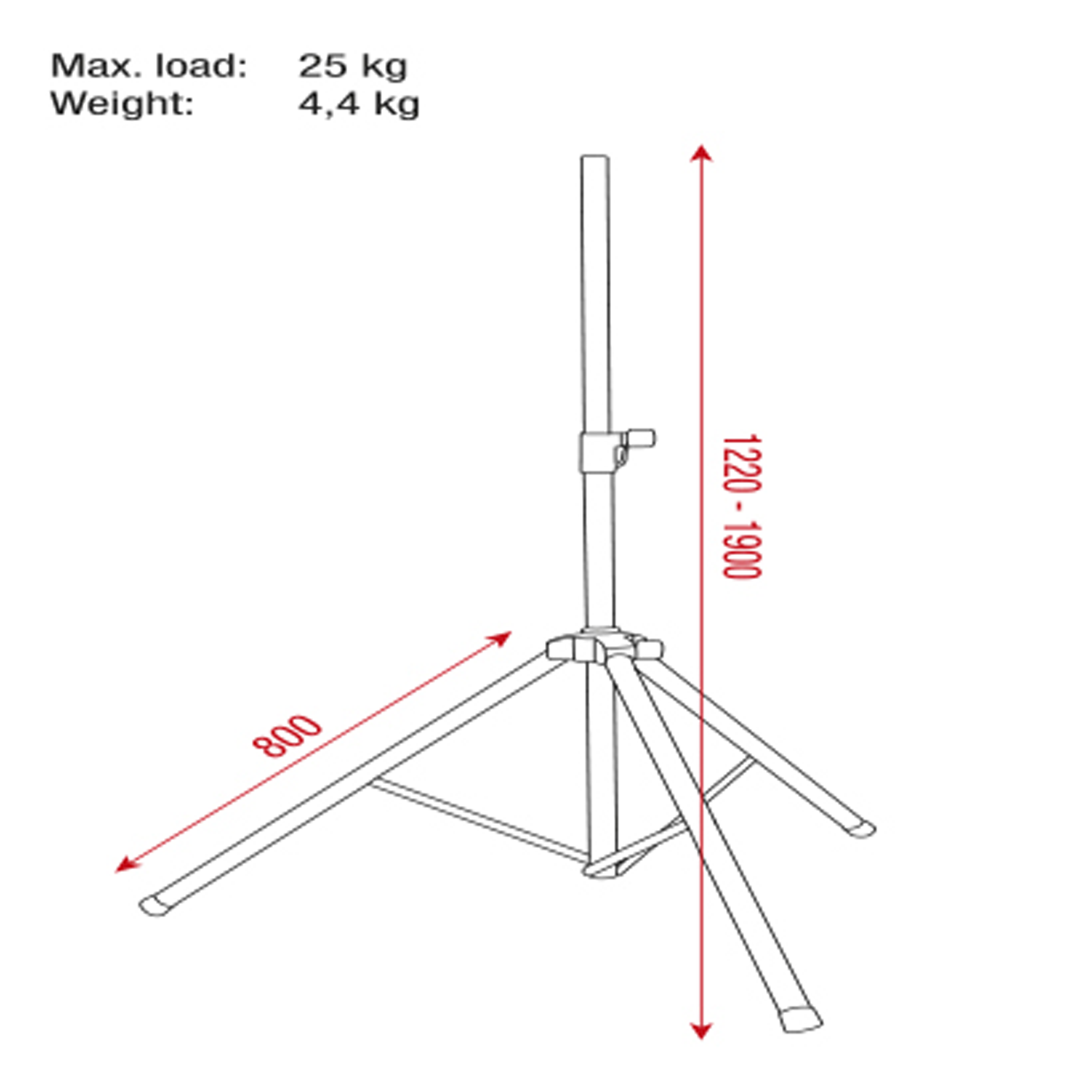 SHOWGEAR Speaker Stand Set Inklusive Tragetasche SHOWGEAR Speaker Stand Set Inklusive Tragetasche