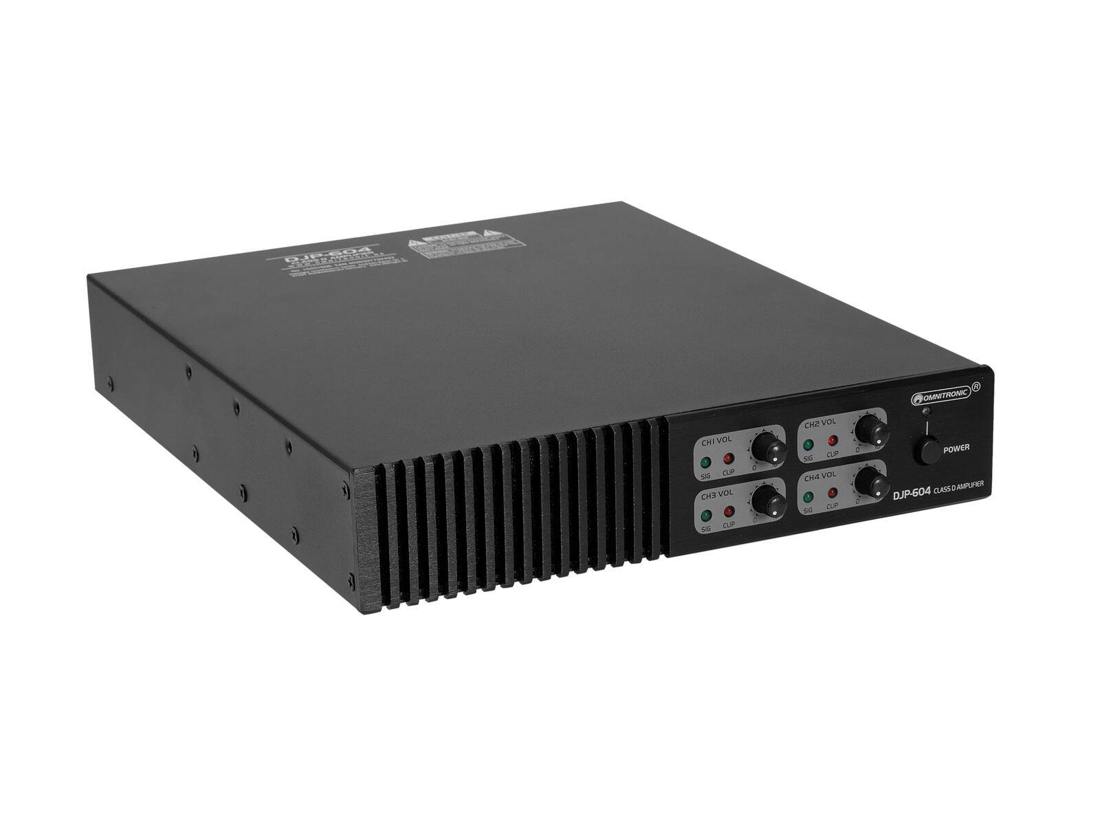 OMNITRONIC DJP-604 4-Kanal Class-D Endstufe OMNITRONIC DJP-604 4-Kanal Class-D Endstufe