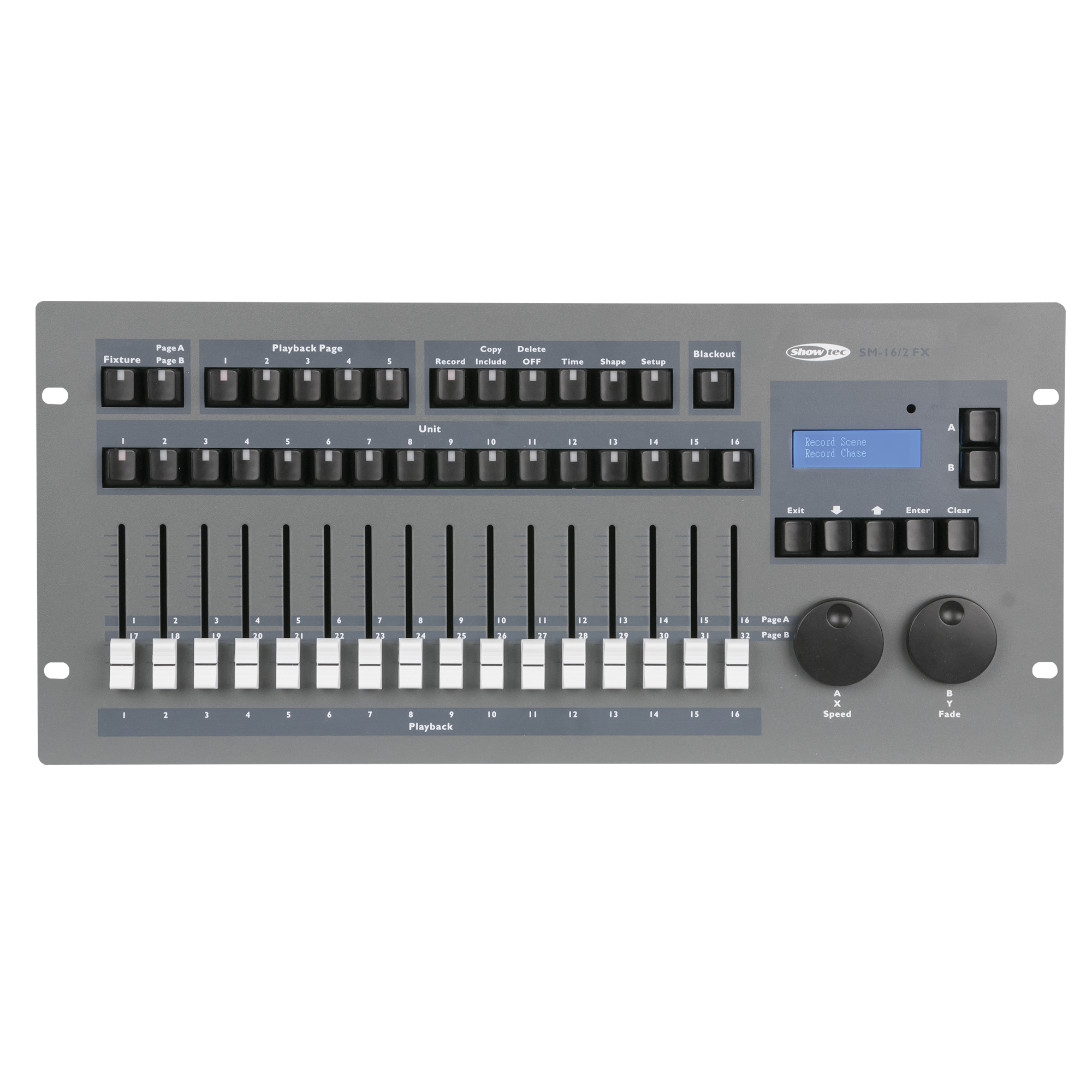 SHOWTEC SM-16/2 FX 32-Channel Lighting Desk with Shape Engine Lichtpult mit 32 Kanälen und Shape Engine