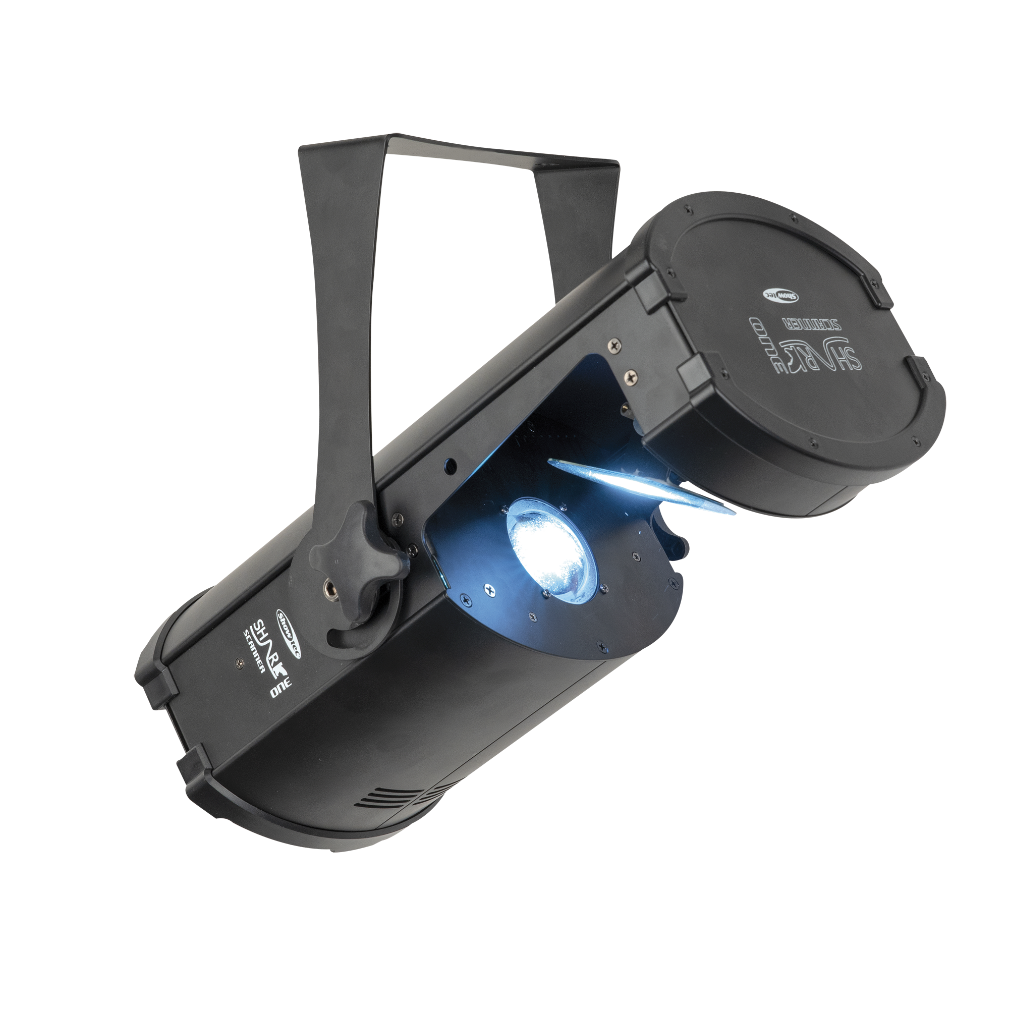 SHOWTEC Shark Scan One Compact 100 W LED Scanner Kompakter 100 W LED Scanner SHOWTEC Shark Scan One Compact 100 W LED Scanner Kompakter 100 W LED Scanner
