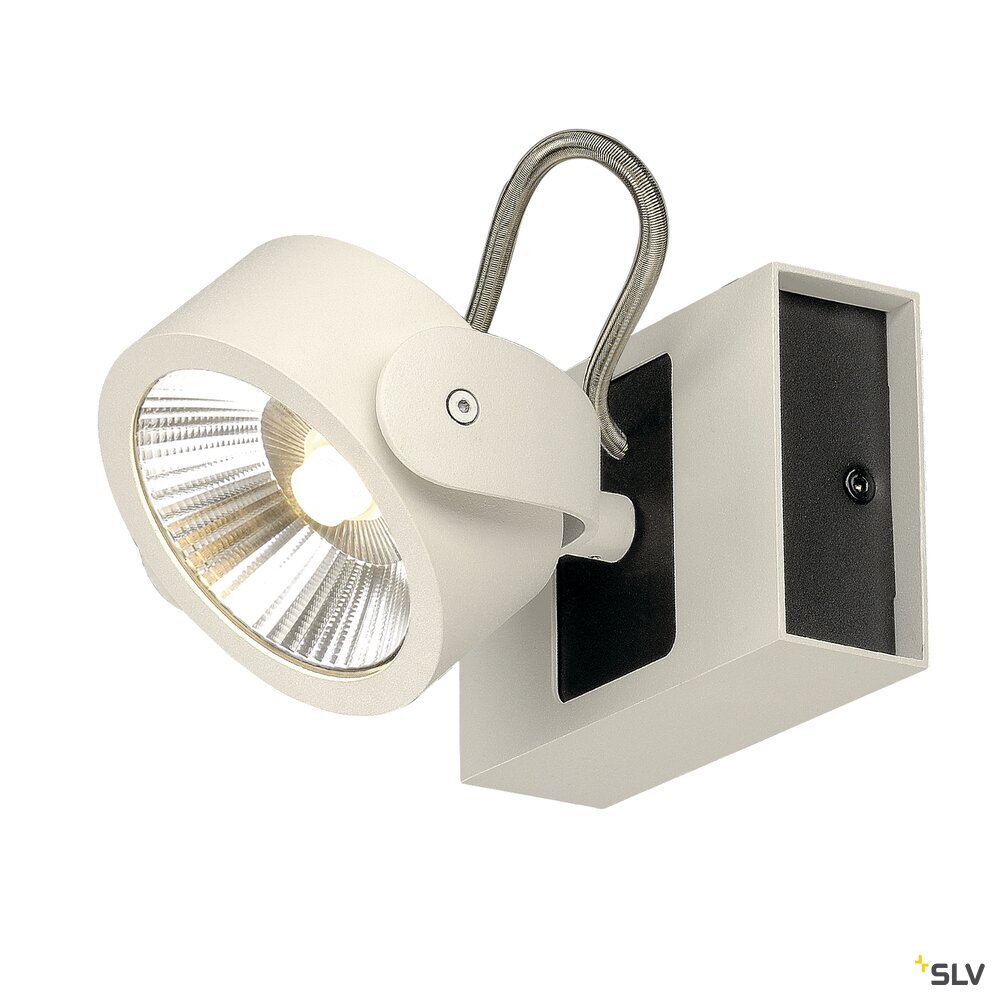 KALU LED 1 Wand- und Deckenleuchte, weiss/schwarz, 3000K, 60°