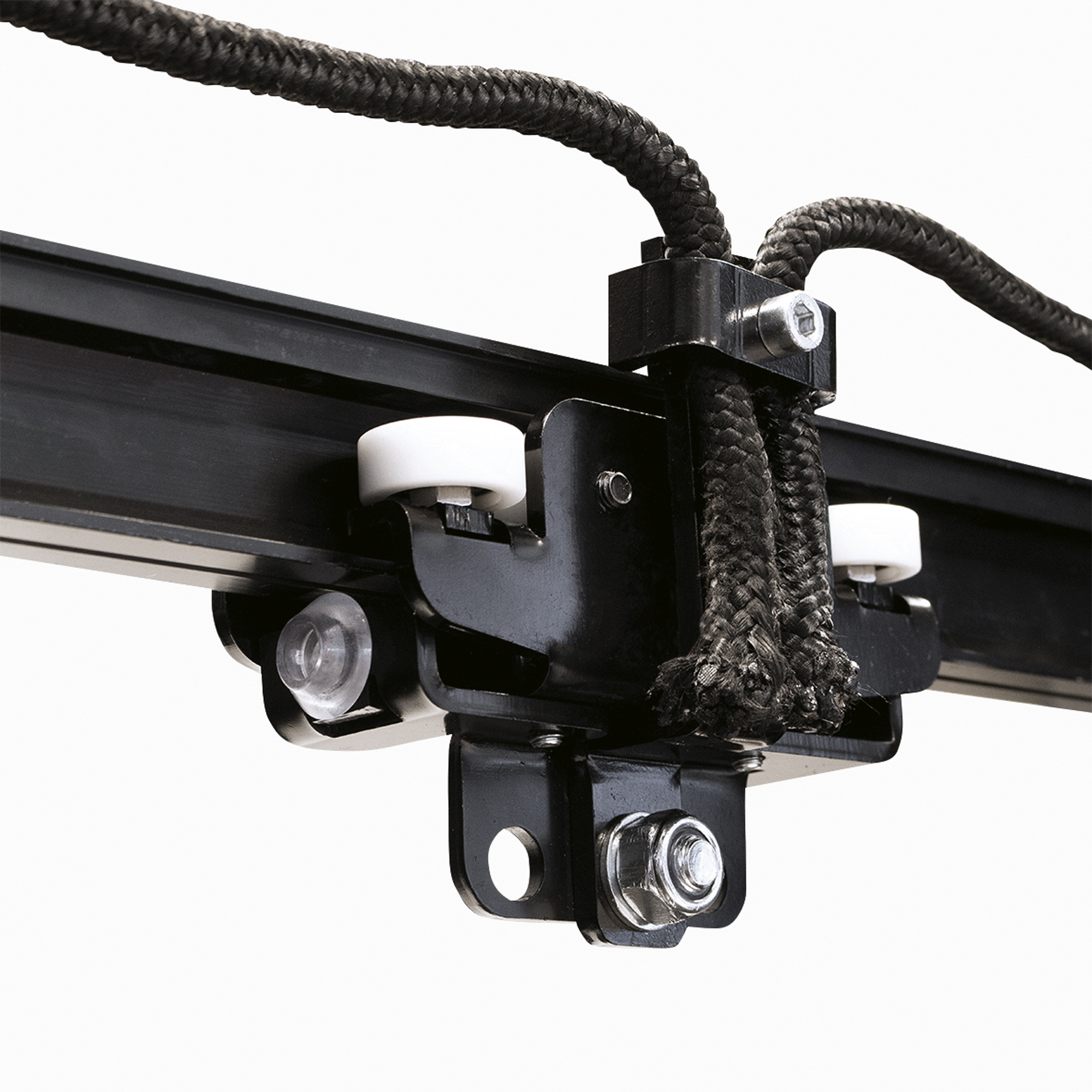Wentex Eurotrack - Rope Connector straight für Heavy Duty Runner - schwarz