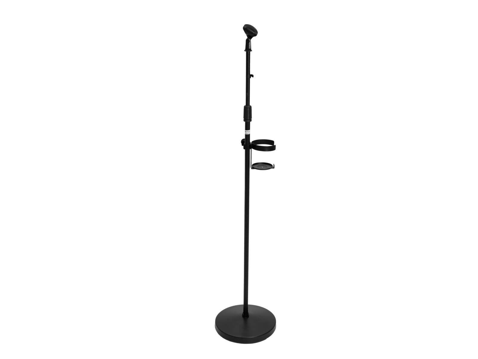 OMNITRONIC Set Mikrofonständer für Desinfektionsmittel, schwarz OMNITRONIC Set Mikrofonständer für Desinfektionsmittel, schwarz