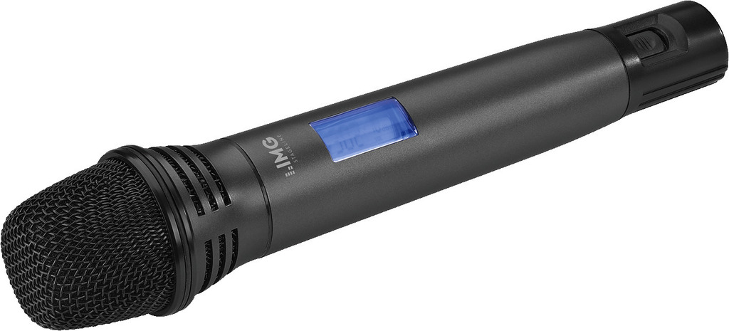 IMG STAGELINE TXS-606HT/2 Handmikrofon mit integriertem Multi-Frequenz-Sender, 672,000-691,975 MHz