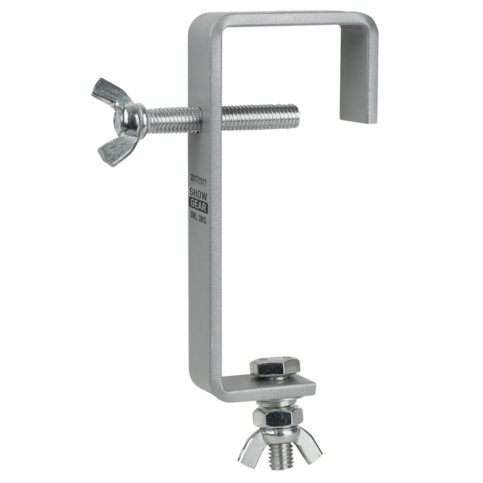 SHOWGEAR 50 mm Heavy Duty Pipe Clamp Zulässige Nutzlast: 30 kg - Stahl - Silber
