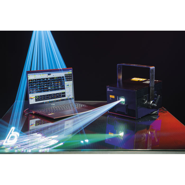 Showtec Solaris 5.5 High-Power RGB-Laser mit Pangolin FB4