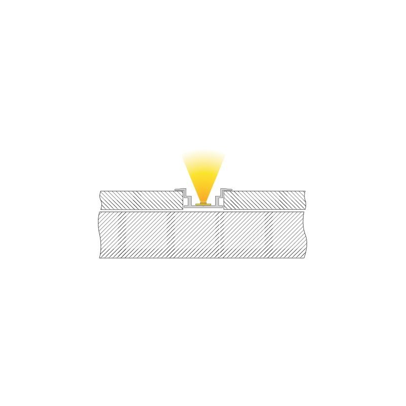 IP-Profil, T-flach ET-05-12, 3m, Silber