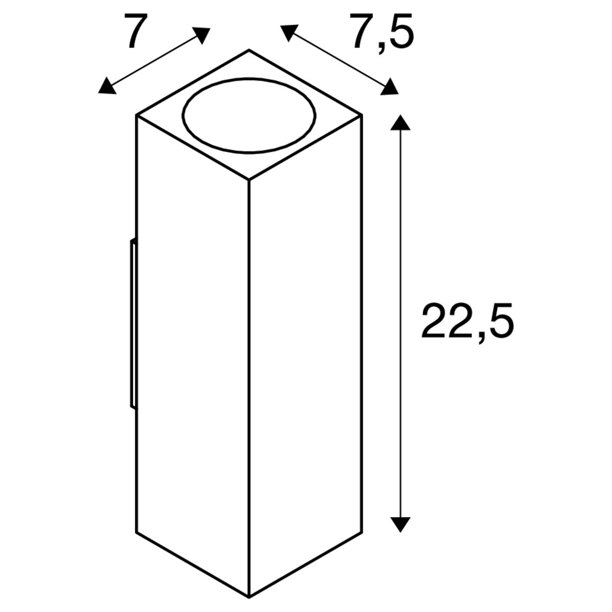 THEO UP/DOWN OUT Wandleuchte, eckig, silbergrau GU10, max. 2x35W THEO UP/DOWN OUT Wandleuchte, eckig, silbergrau GU10, max. 2x35W