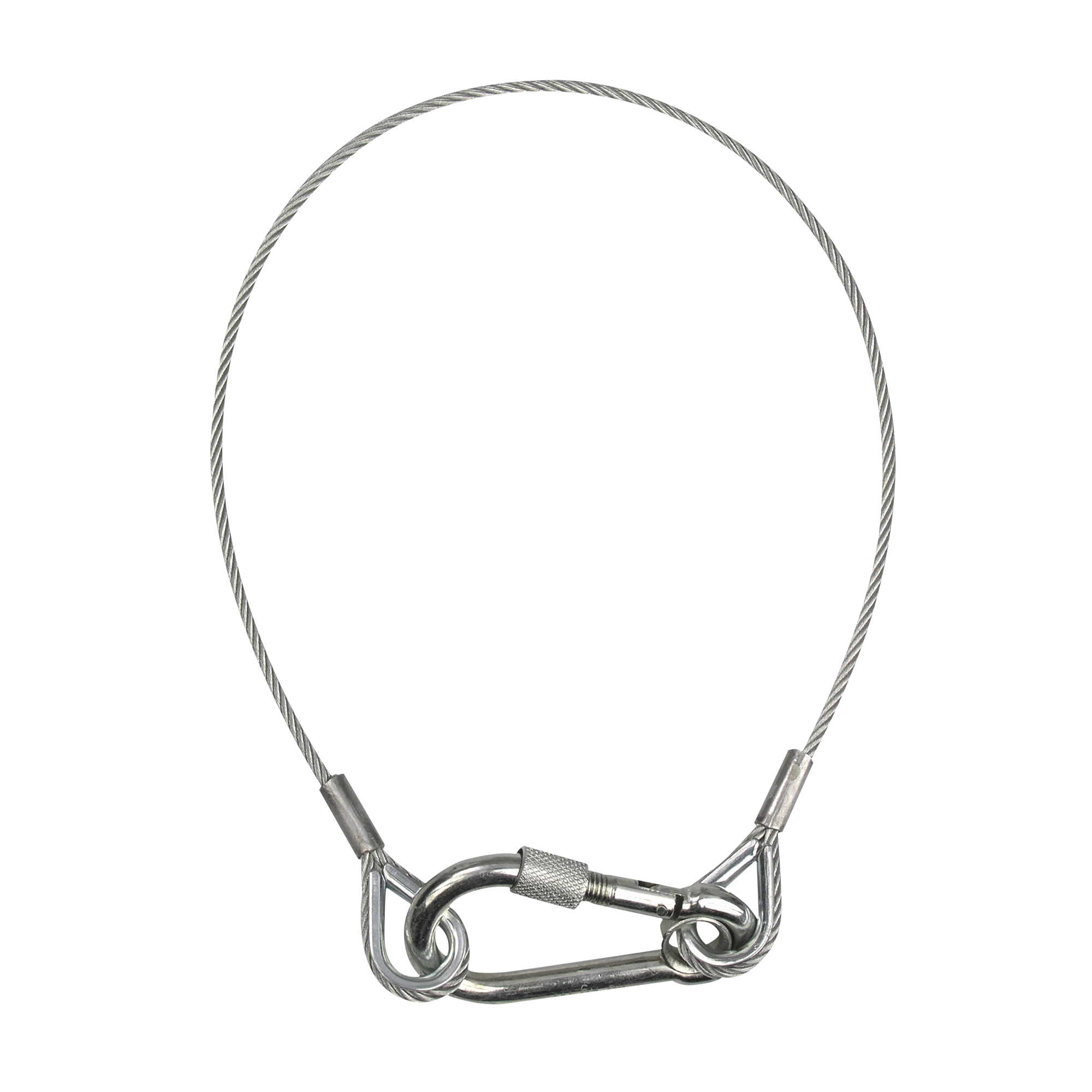 SHOWGEAR Safety Cable 4 mm - with Safety Ring WLL: 80 kg - 50 cm - silver WLL: 80 kg - 60 cm - Silber SHOWGEAR Safety Cable 4 mm - with Safety Ring WLL: 80 kg - 50 cm - silver WLL: 80 kg - 60 cm - Silber