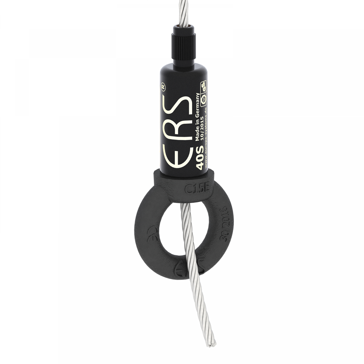 ERS EuRope-Systems RopeFix 40S Ring Drahtseilhalter mit Ringöse