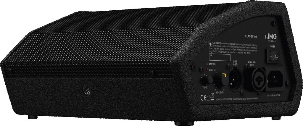 IMG STAGELINE FLAT-M100 Aktive PA-Bühnenmonitorbox, 200 W IMG STAGELINE FLAT-M100 Aktive PA-Bühnenmonitorbox, 200 W