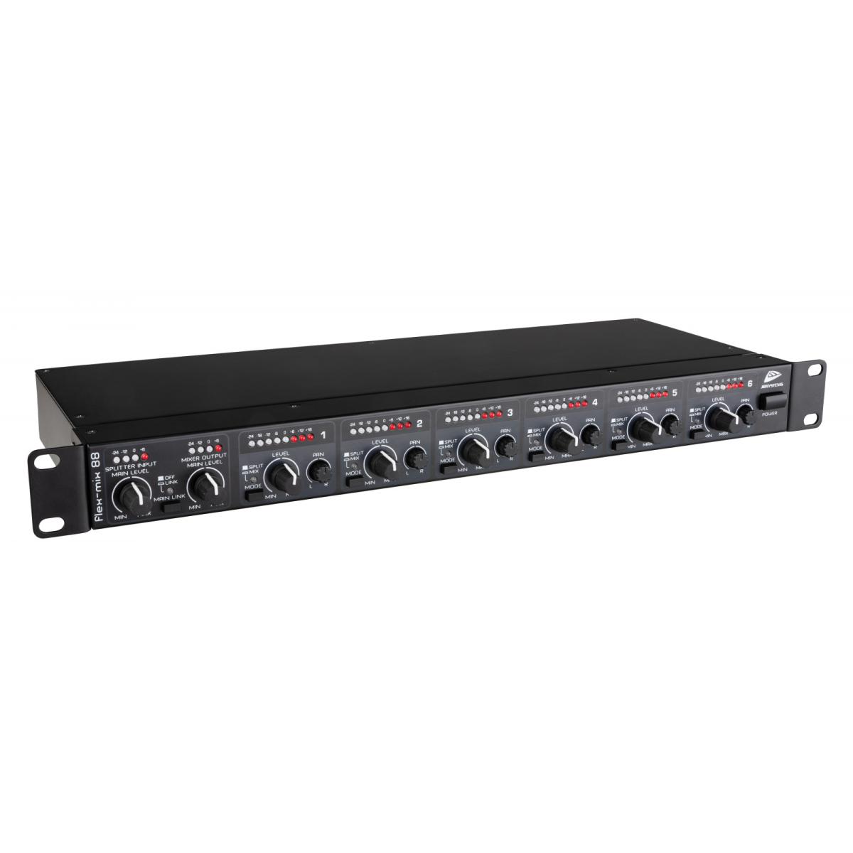 JB Systems FLEX-MIX 88 Ultra-multifunktionaler Audio-Splitter / Mixer JB Systems FLEX-MIX 88 Ultra-multifunktionaler Audio-Splitter / Mixer