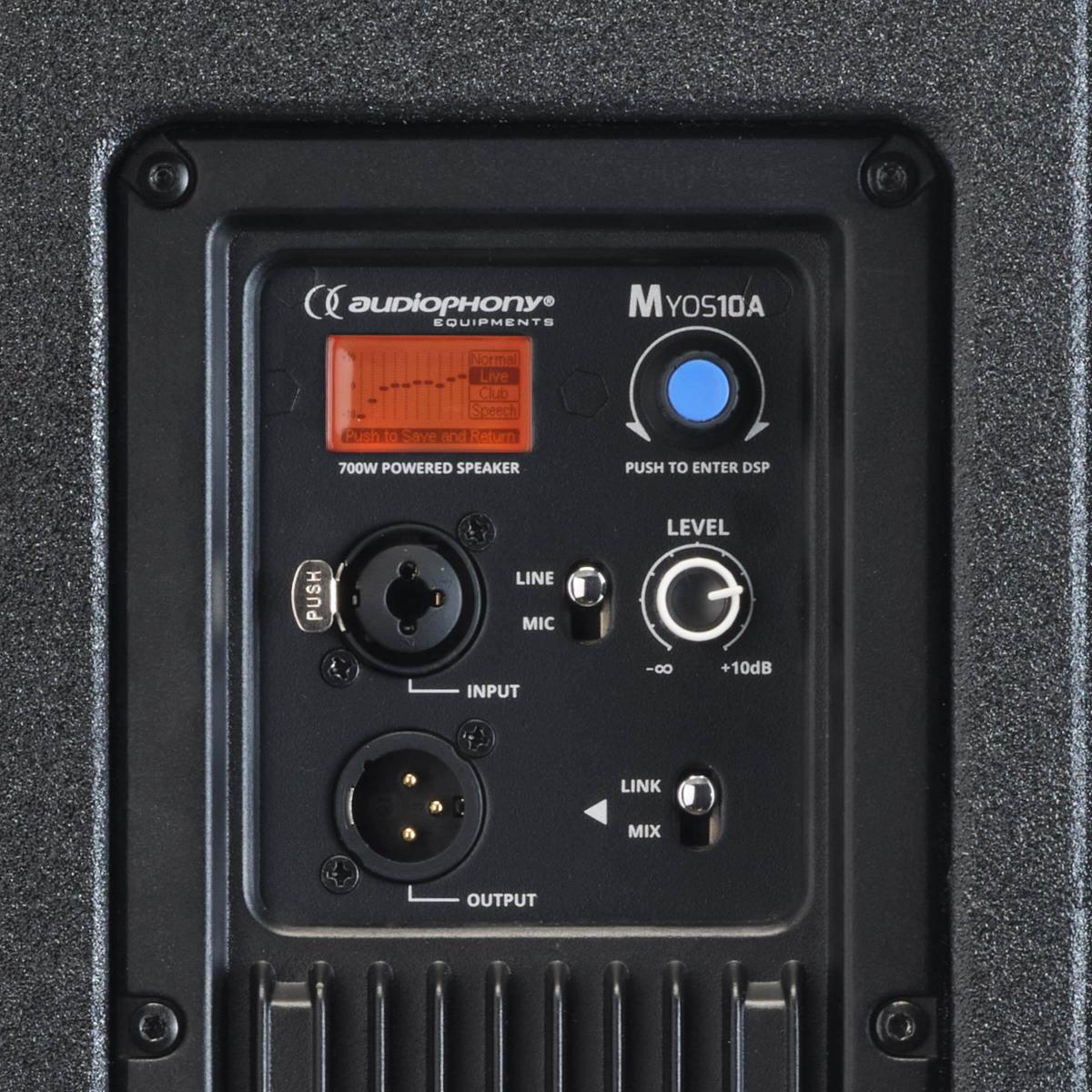Audiophony Myos10A 10 + 1,35 aktiv Lautsprecher
