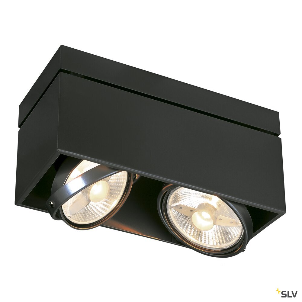KARDAMOD SURFACE SQUARE ES111 DOUBLE Deckenleuchte, eckig, schwarz, 2xGU10, max. 2x75W KARDAMOD SURFACE SQUARE ES111 DOUBLE Deckenleuchte, eckig, schwarz, 2xGU10, max. 2x75W