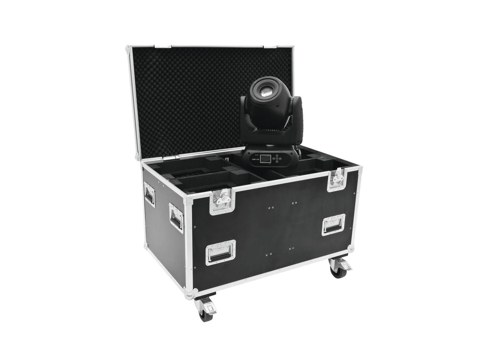 ROADINGER Flightcase 4x DMH-90/150/DMB-160/PLB-230